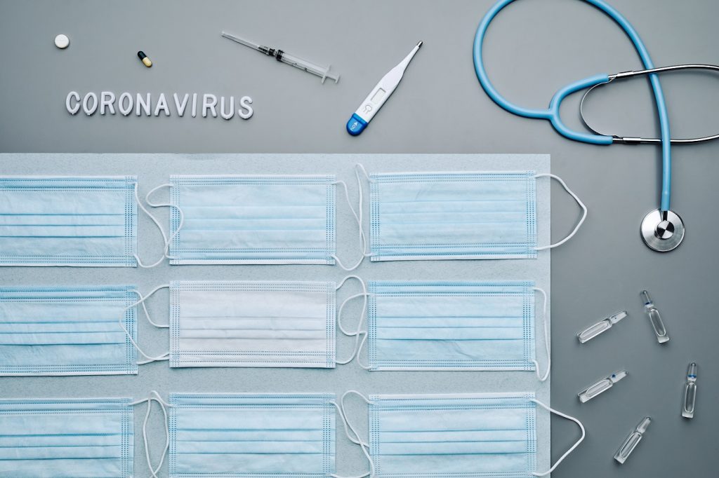 Coronavirus Flatlay